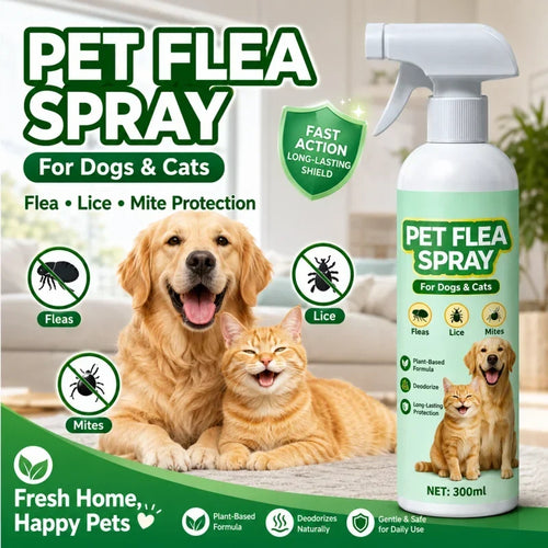 Top Recommendation Buy 1 Get 1 Free for a Limited Time Pet Flea Spray - Plant-Based Formula!