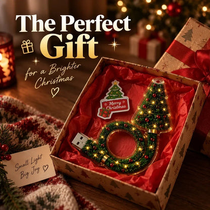 🎄 Christmas LED Projector Light ✨ | USB Plug & Play 🎅 6 Interchangeable Patterns ❄️ Cozy Holiday Room Decor 🎁