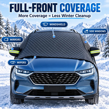 🔥 40% OFF — 💞54K+ SOLD!🔥All-Season Windshield Snow Cover with Mirror Protection❄️