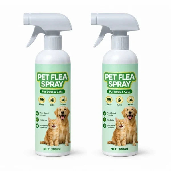 Top Recommendation Buy 1 Get 1 Free for a Limited Time Pet Flea Spray - Plant-Based Formula!