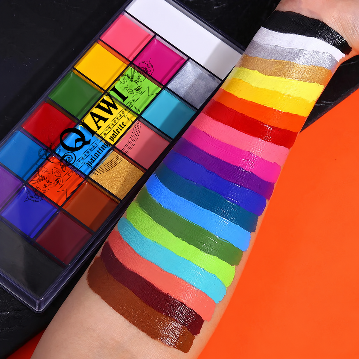 Pro Face & Body Paint Palette – Halloween, SFX & Costume Makeup Kit