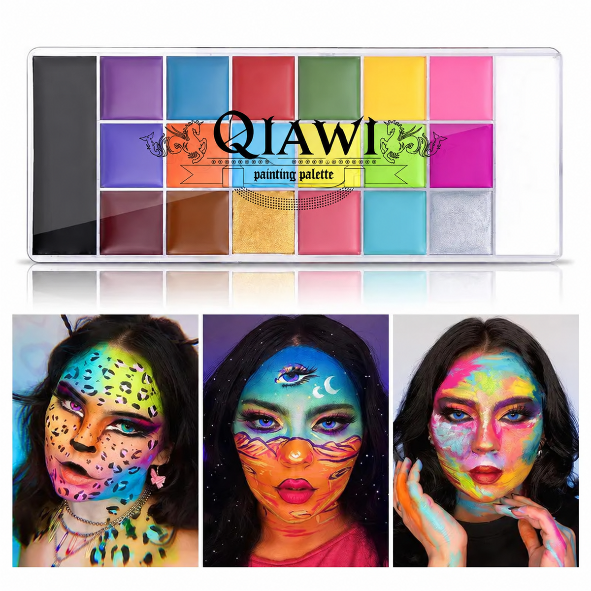 Pro Face & Body Paint Palette – Halloween, SFX & Costume Makeup Kit