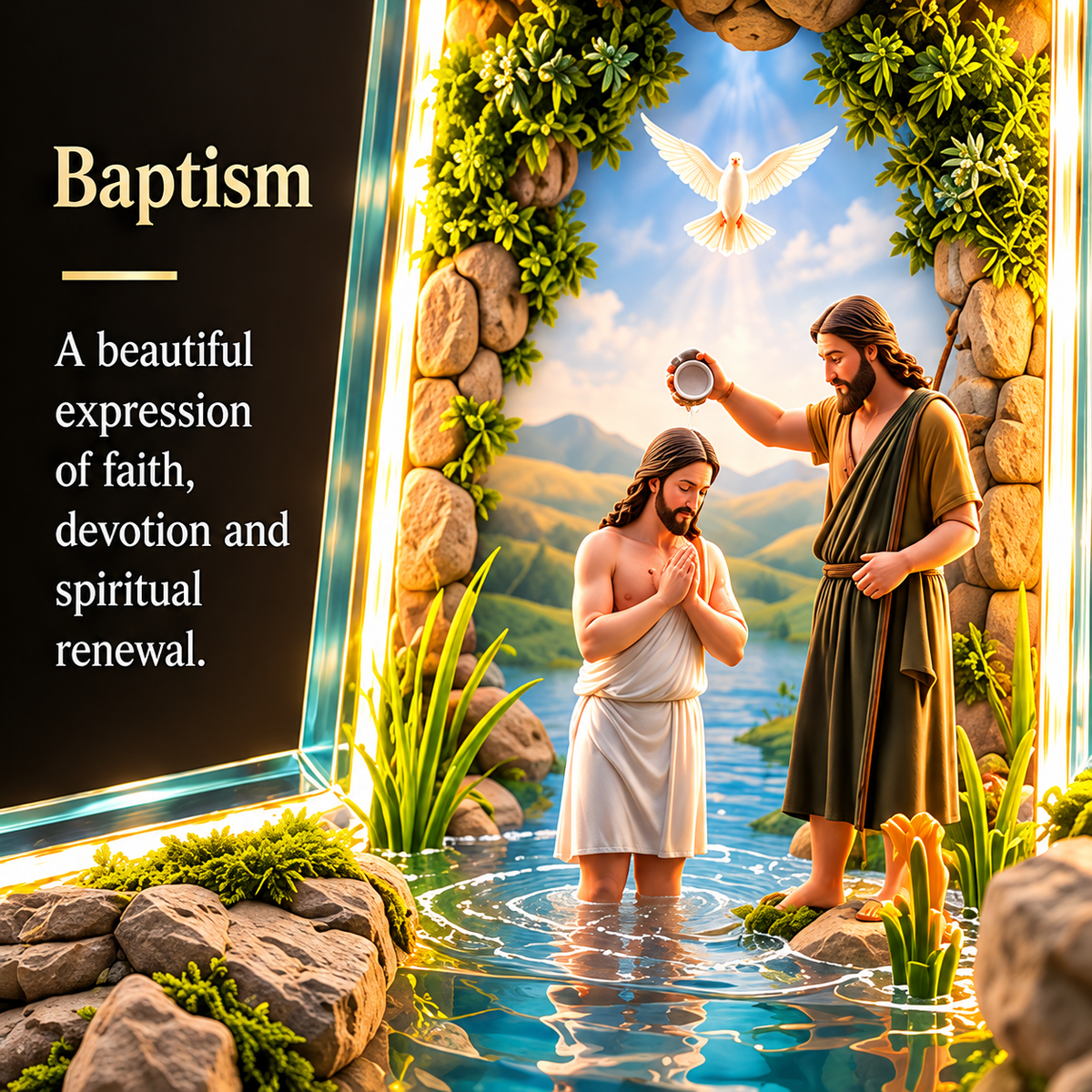 ✨ Last Day – 49% OFF!✝️The Story of Faith in 6 Scenes Cross Lamp